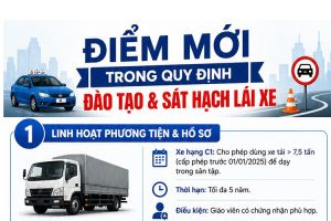 Tổng hợp những điểm mới trong đào tạo - sát hạch lái xe từ ngày 1/7/2026